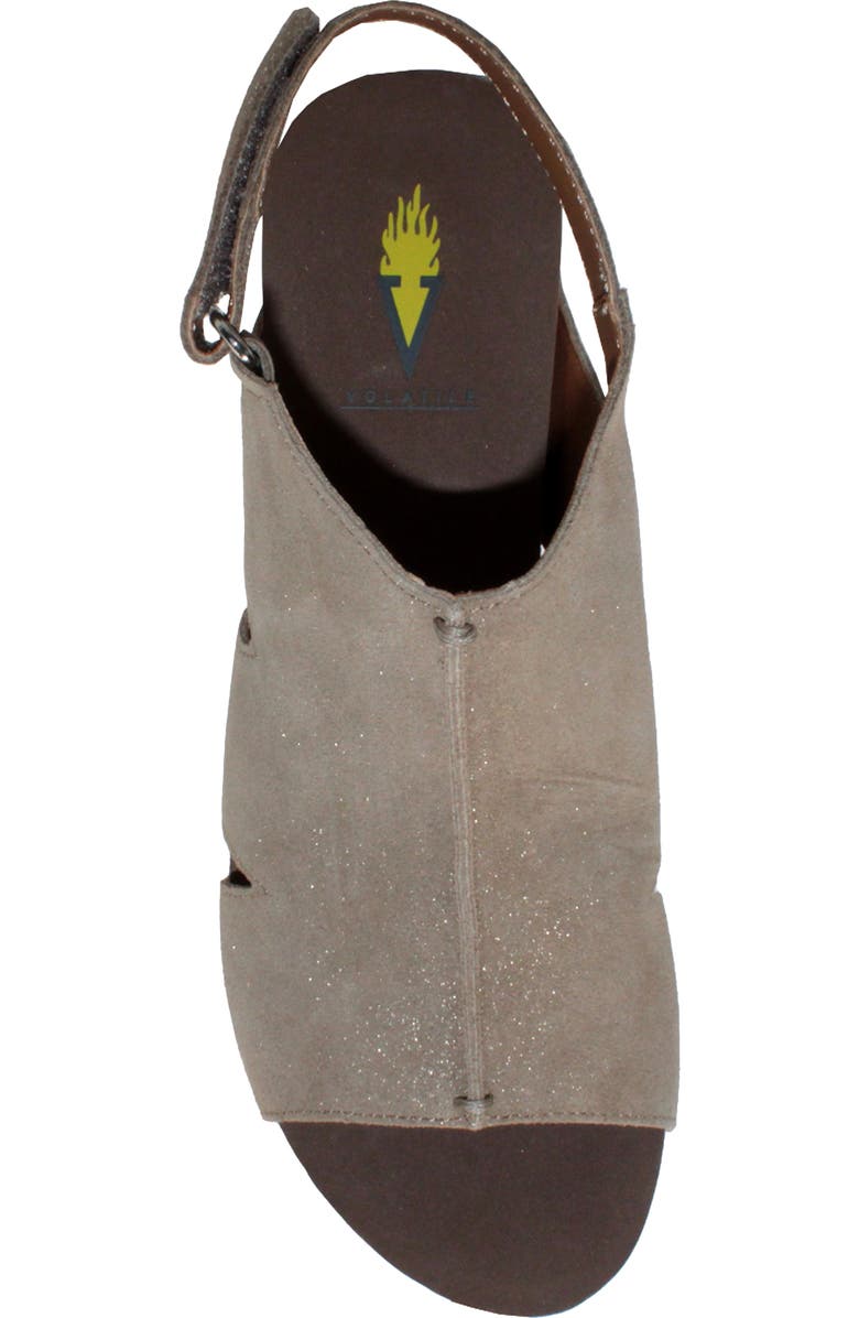 Volatile Montpelier Platform Wedge Sandal, Alternate, color, Bronze