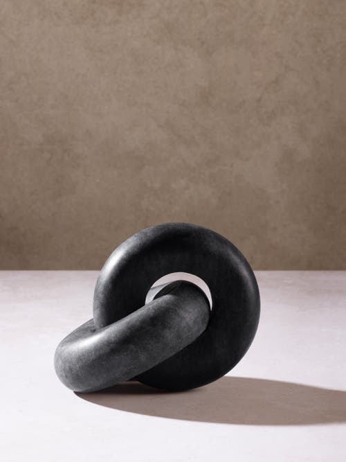 Gauri Kohli Munich Marble Knot Sculpture In Black