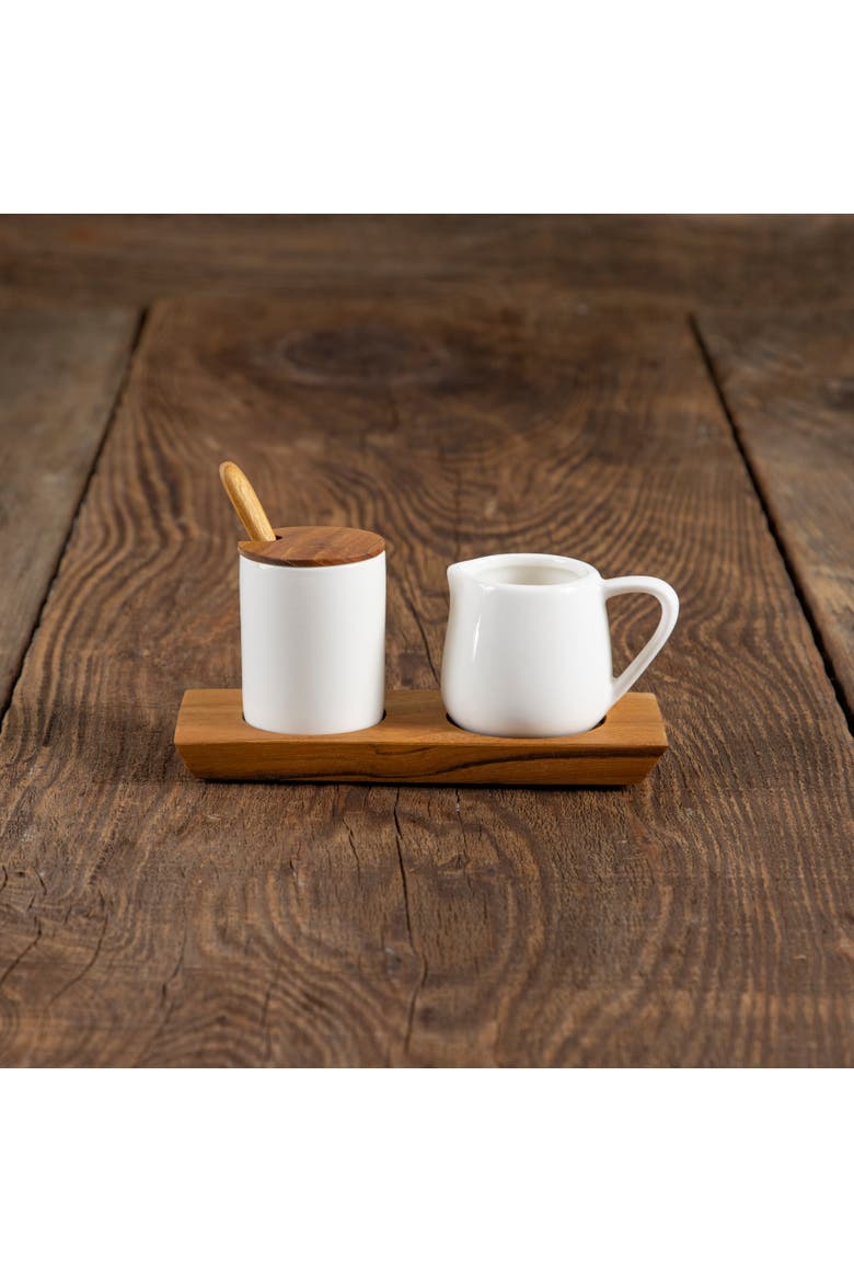 Amelia Cream & Sugar Set, Alternate, color, Brown