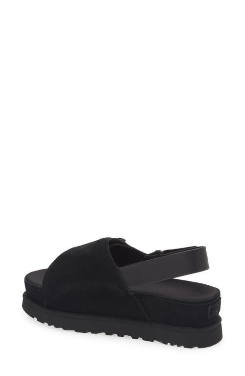 Ugg ® Goldenstar Platform Slingback Sandal In Black