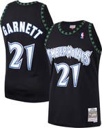 Mitchell & Ness Men's Mitchell & Ness Kevin Garnett Black Minnesota Timberwolves Hardwood Classics Swingman Jersey