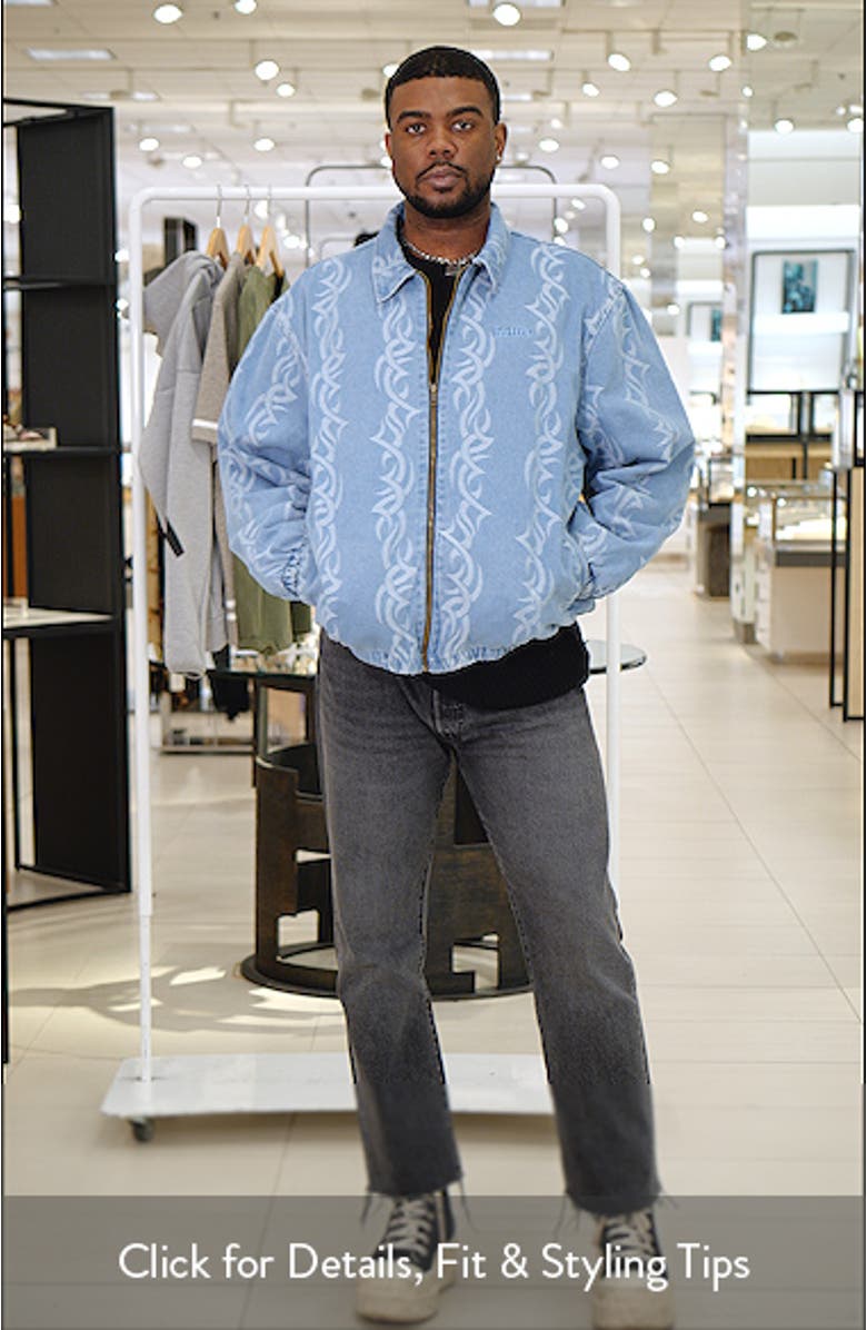 Denim Jacquard Zip Jacket, sales video thumbnail