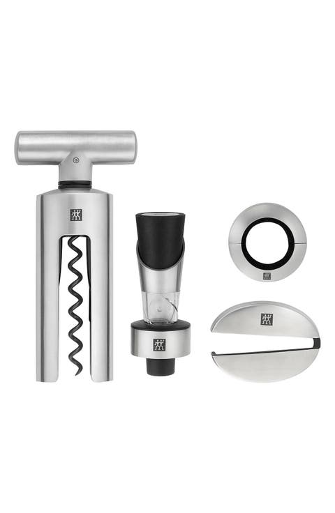 Sommelier 4-Piece Stainless Steel Wine Tool Set