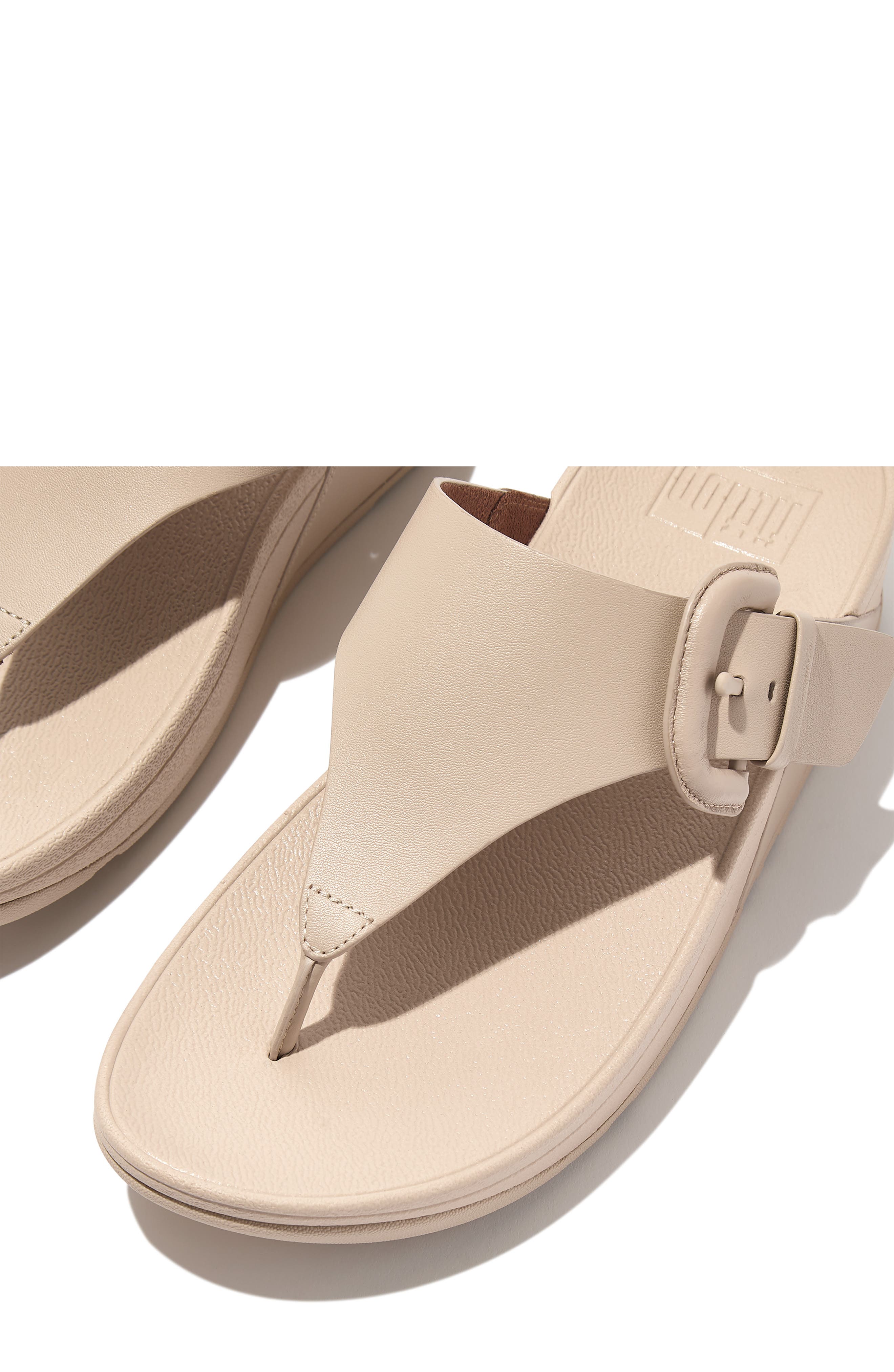 FitFlop Lulu Covered Buckle Wedge Sandal, Alternate, color, 