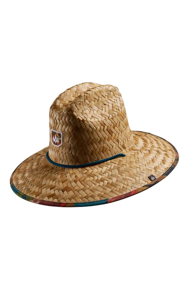 Hemlock Mariner Straw Lifeguard Hat, Main, color, Saltwater Fish