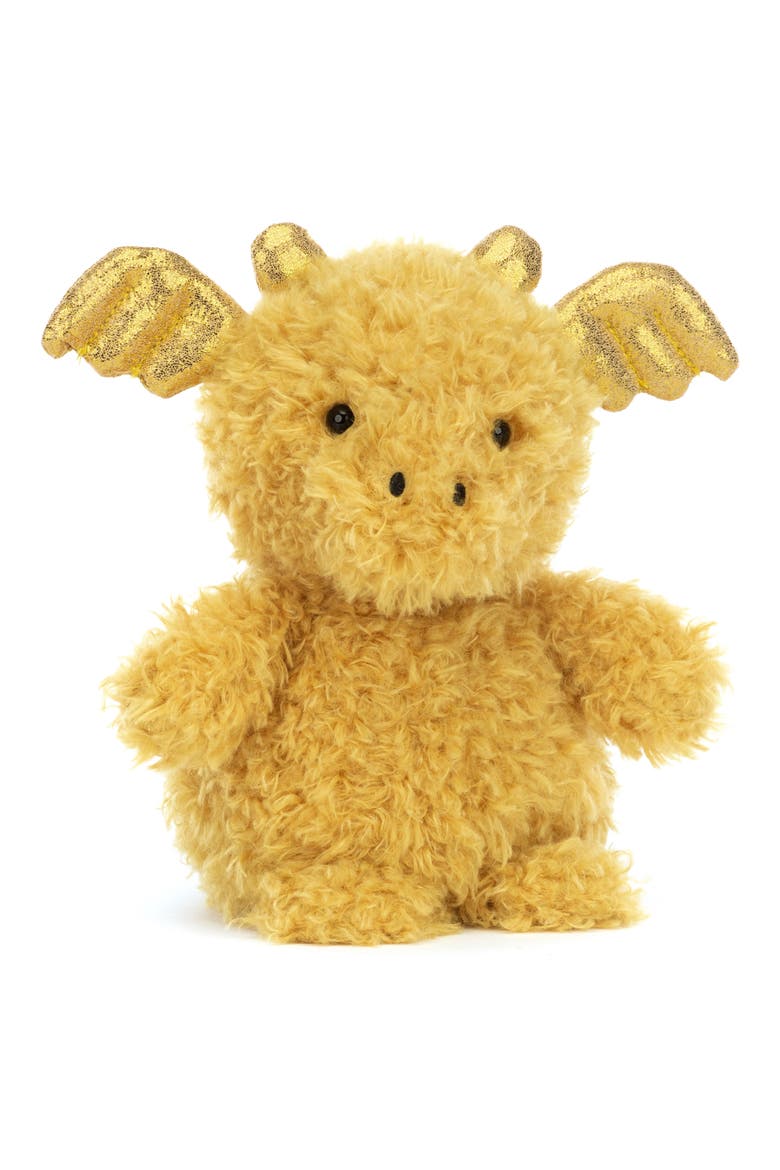Little Dragon Stuffed Animal, Main, color, GOLD
