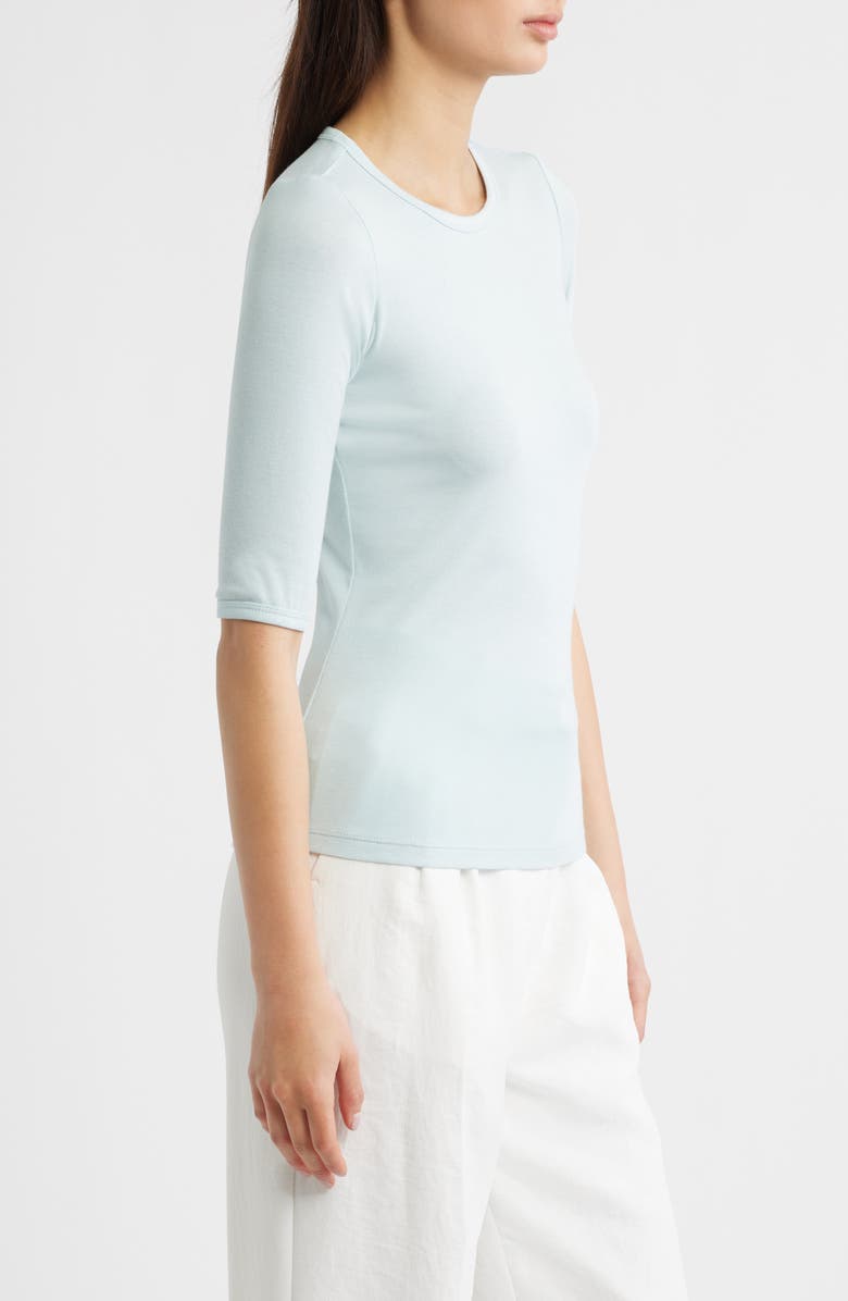 ARTLESS FOREVER Lee Three-Quarter Sleeve Top, Alternate, color, Light Blue