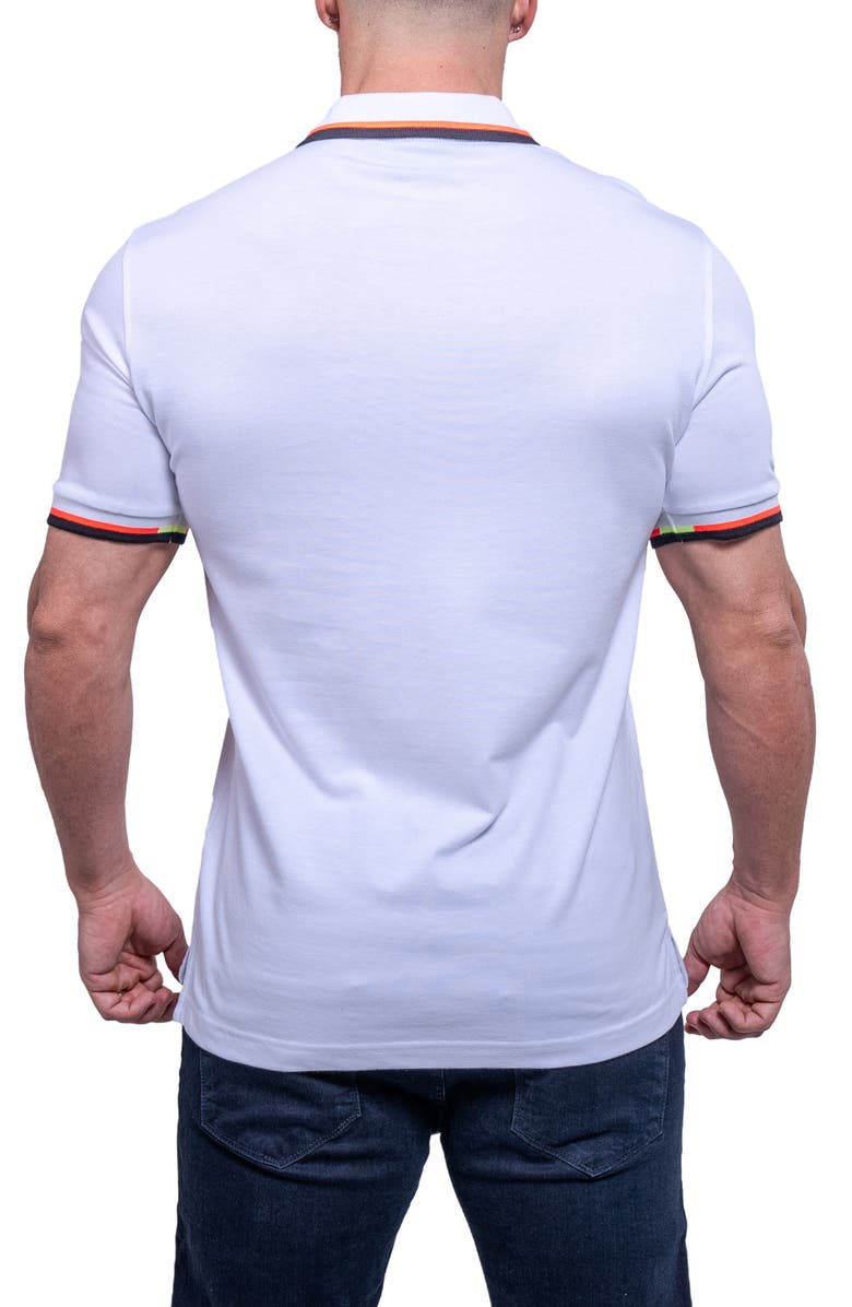 Maceoo Tipemb38 White Piqué Polo, Alternate, color, White