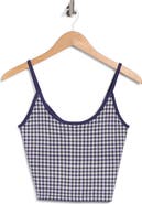 Good American The Keepsake Gingham Tank