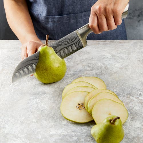 Cuisine::pro Damashiro 6.5" Santoku Knife In Metallic