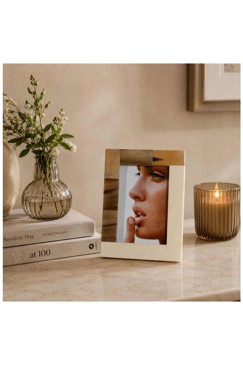 Inlay 5.75" x 7.75" Photo Frame, Alternate, color, IVORY/ BEIGE