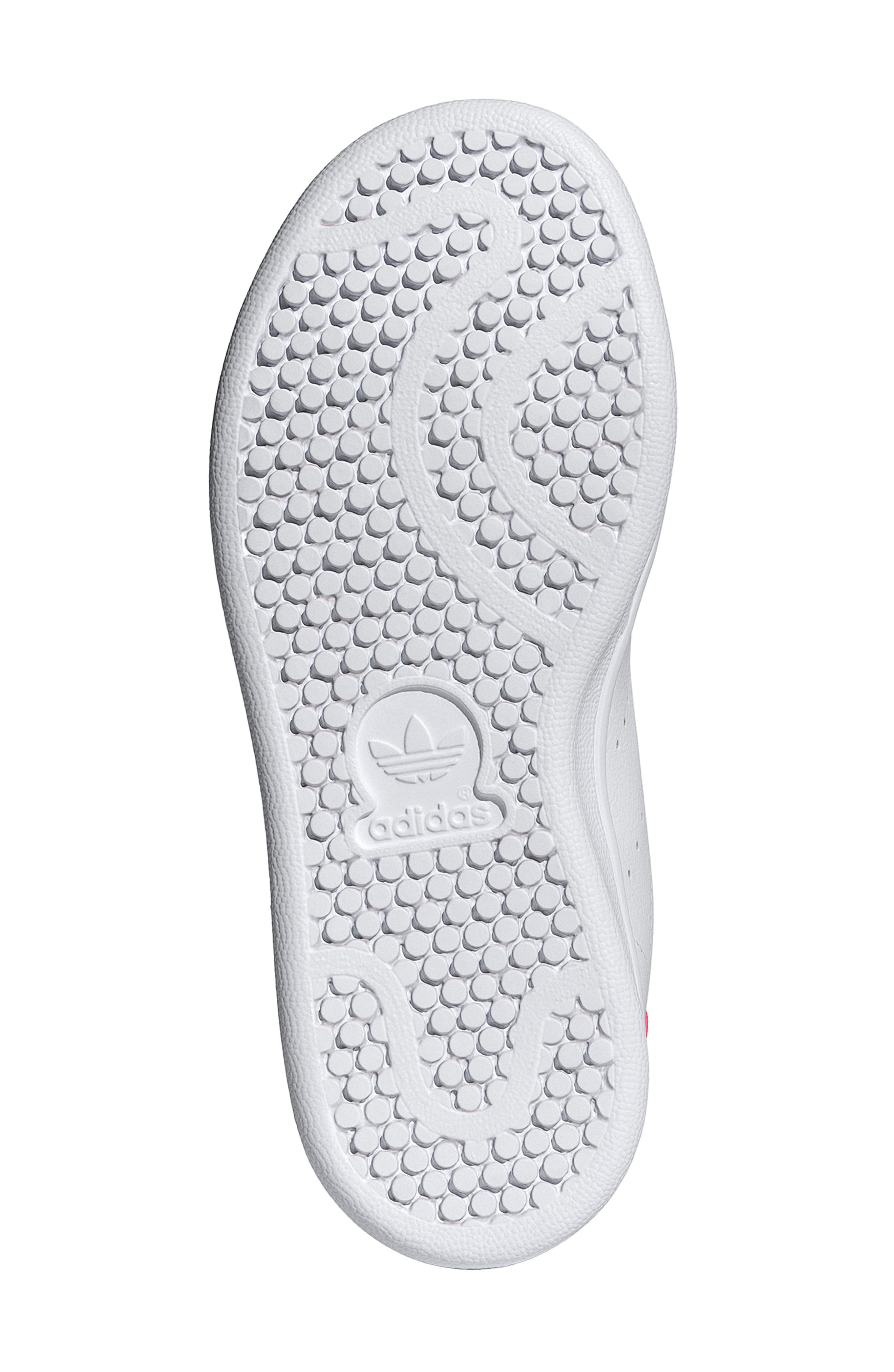 adidas Primegreen Stan Smith Sneaker, Alternate, color, White/ White/ Bold Pink