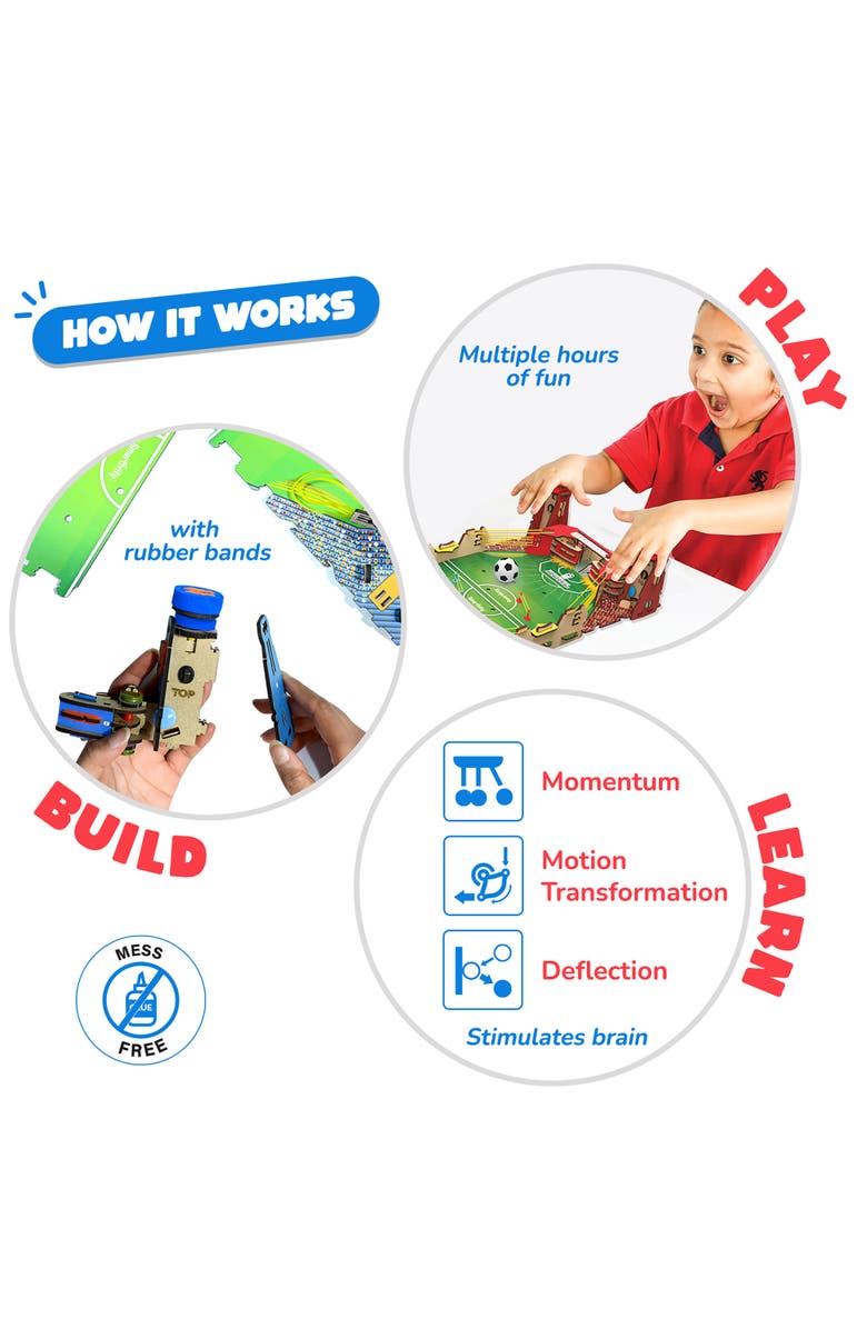 Smartivity Mini Football Diy Soccer Arena
Field Building Toy, Alternate, color,