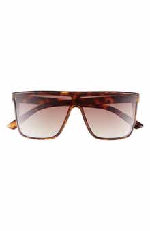 Vince Camuto Flat Top 138mm Shield Sunglasses