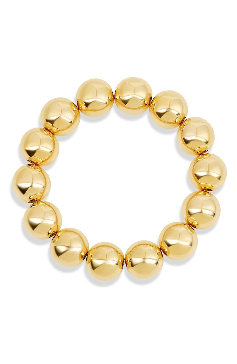 SHYMI Beaded Ball Stretch Bracelet, Main, color, Gold