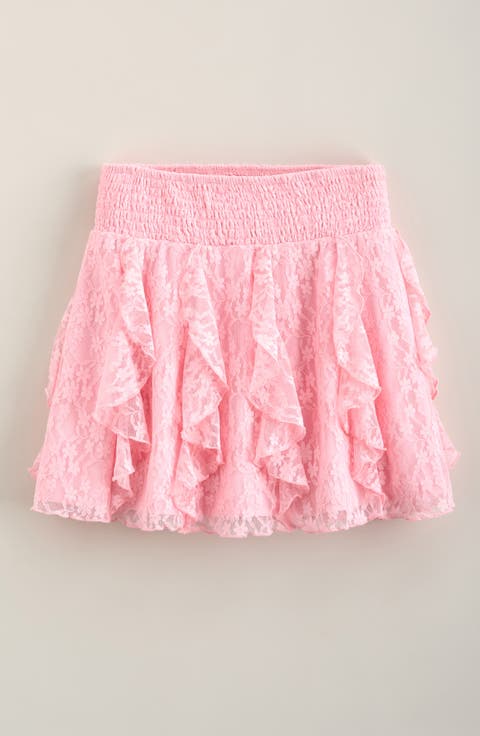 Kids' Tiered Lace Skort