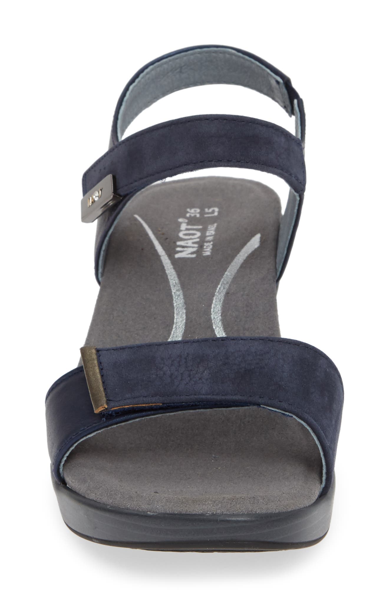 'Intact' Sandal, Alternate, color, NAVY/ POLAR SEA LEATHER