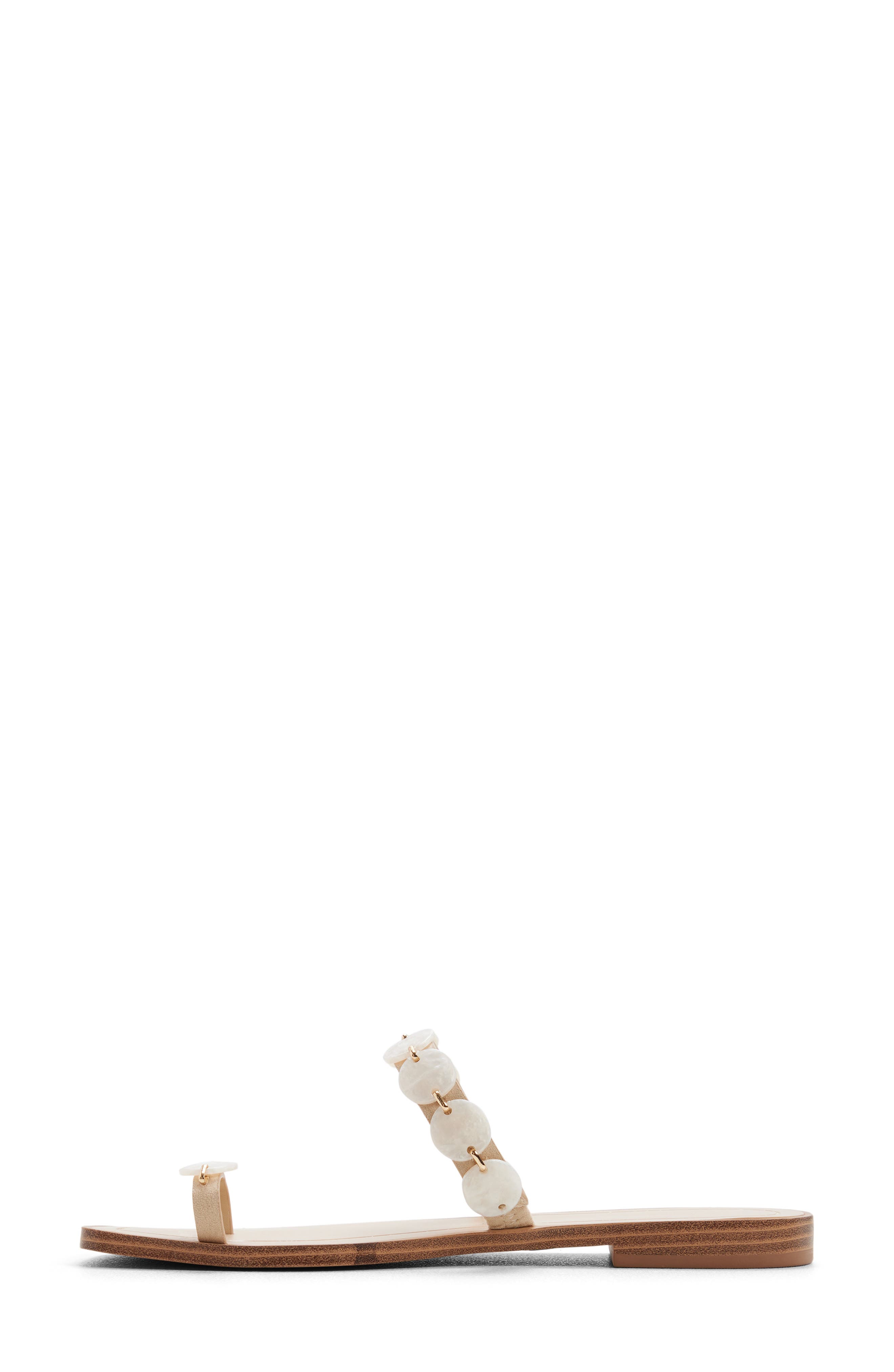 ALDO Crystiana Slide Sandal, Alternate, color, Sand