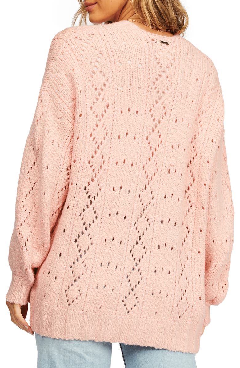 Billabong Blissed Out Pointelle Cardigan, Alternate, color,