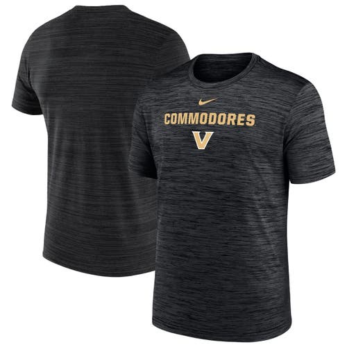Nike Black Vanderbilt Commodores Velocity Performance T-shirt In Black
