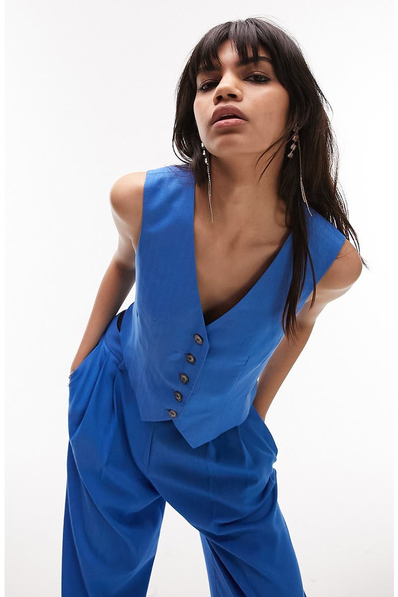 Blue Tonic Vest, Alternate, color, MEDIUM BLUE