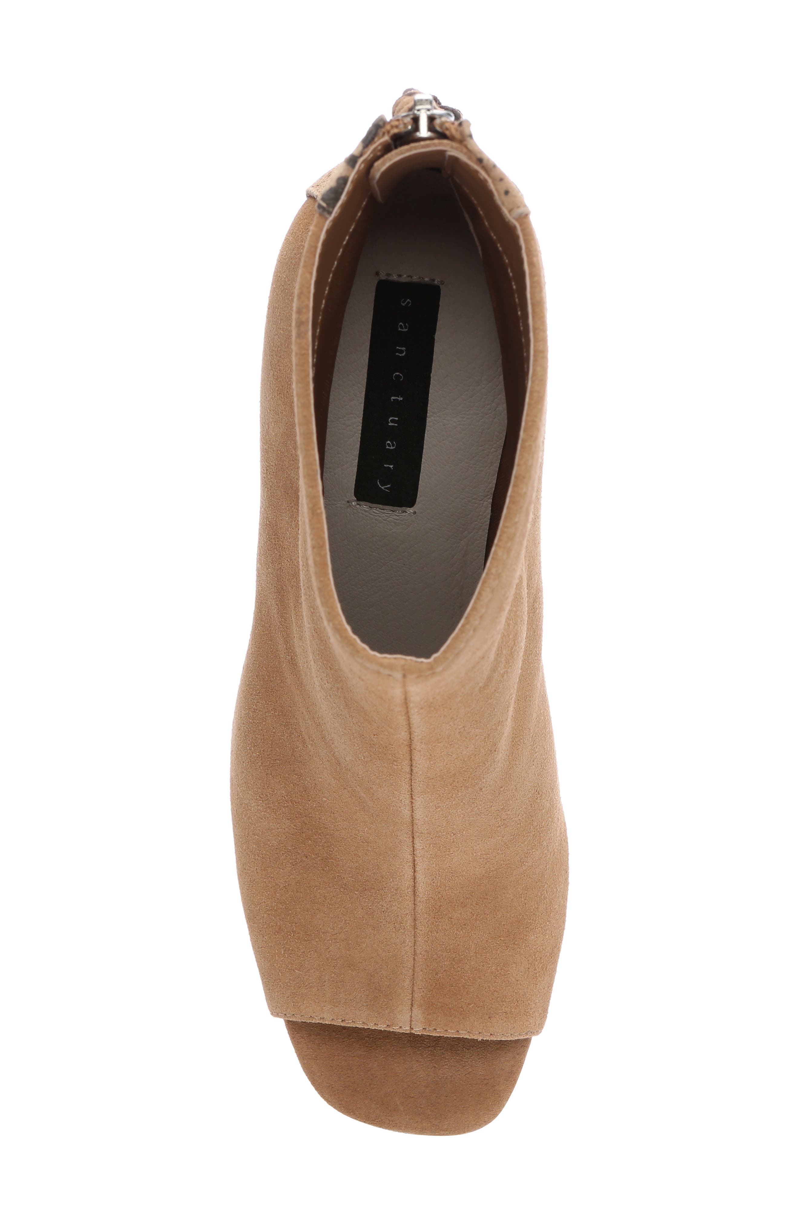Sanctuary Romp Open Toe Boot, Alternate, color, 