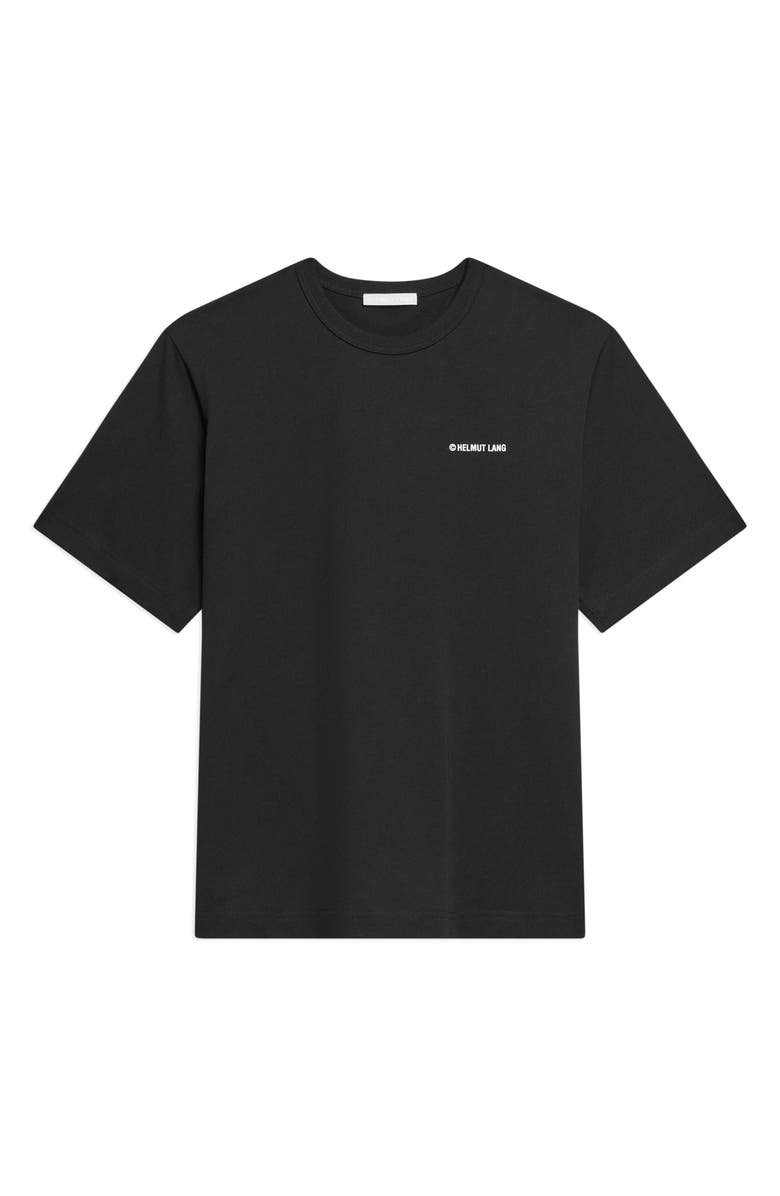 Helmut Lang Plastic Logo Cotton Graphic T-Shirt, Alternate, color, Black