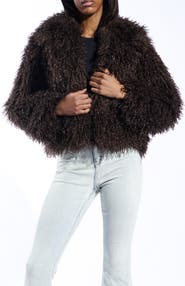 AZALEA WANG Ruperta Faux Fur Jacket