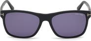 TOM FORD Giulio 57mm Geometric Sunglasses