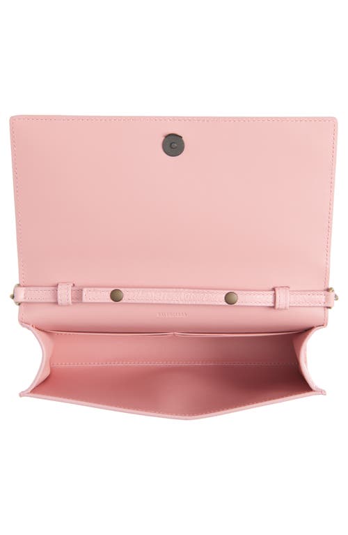 Balenciaga Le City Leather Wallet On A Chain In 5826 Vintage Pink