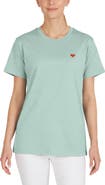 Dalix Womens Pixel Heart Jersey Relaxed Tee
