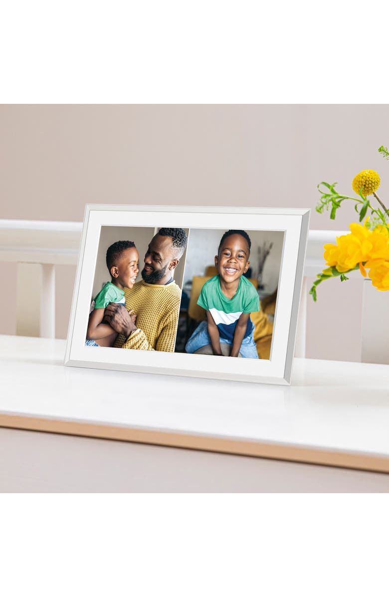 Aura Frames Carver 10-Inch Digital Photo Frame, Alternate, color, Matted Clay