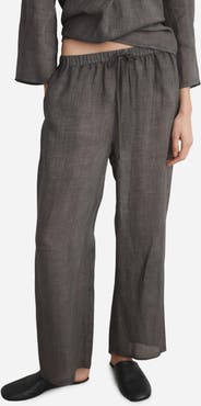 MANGO Ramie Pajama Pants