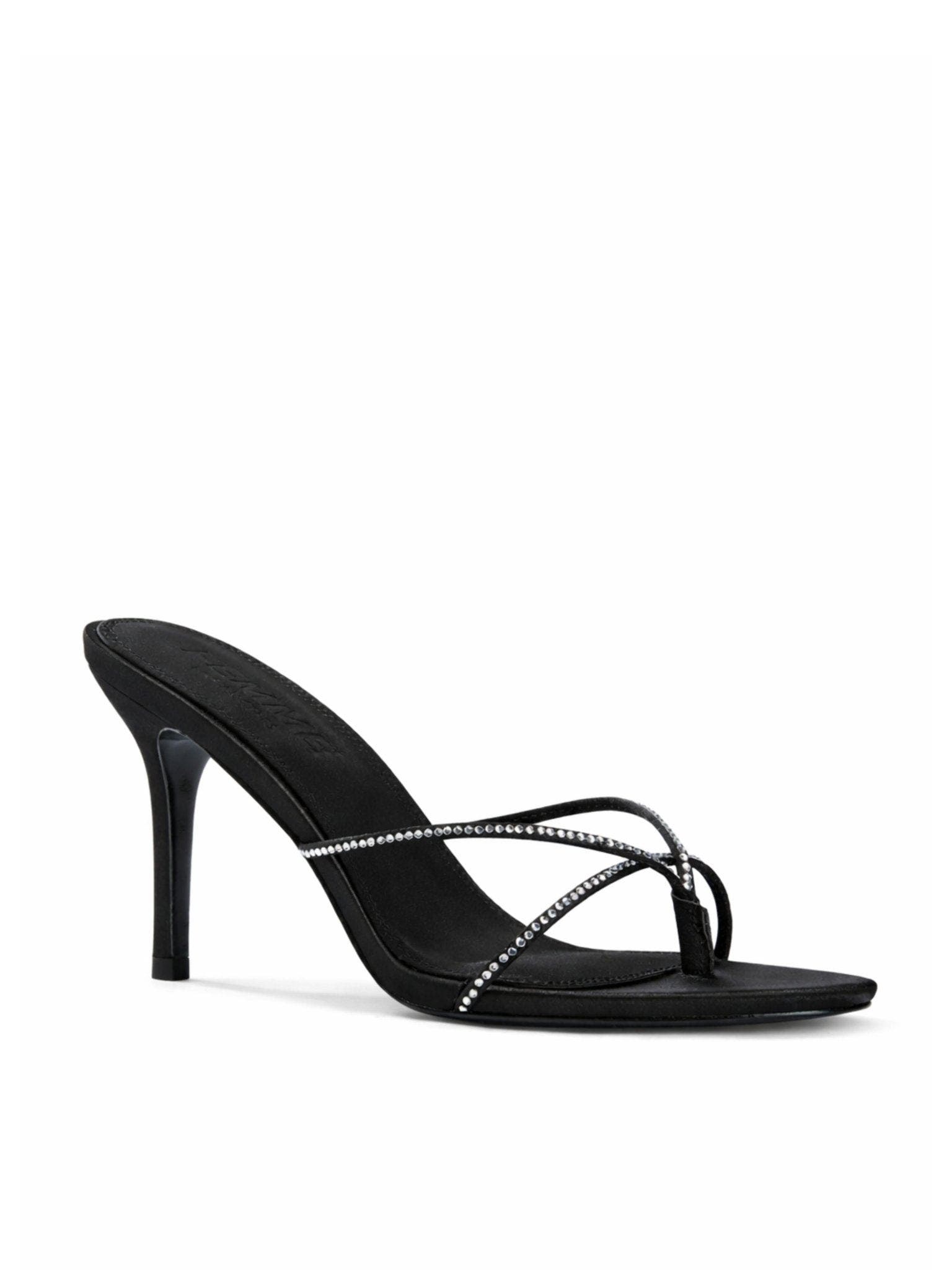 FEMME Sicilian Crystal Mule, Alternate, color, Noir Crystal