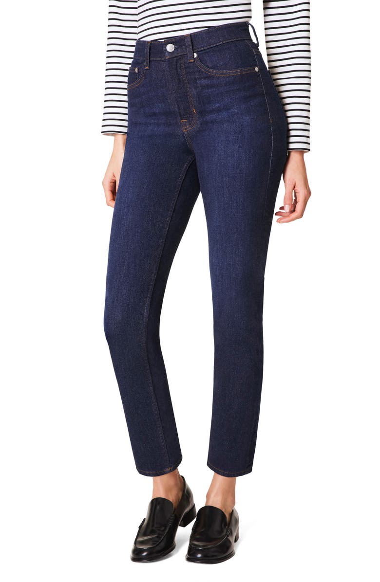 SPANX<sup>®</sup> SPANXsculpt<sup>™</sup> ReDefine Slim Straight Leg Jeans, Main, color, Dark Indigo