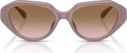 COACH 52mm Irregular Sunglasses