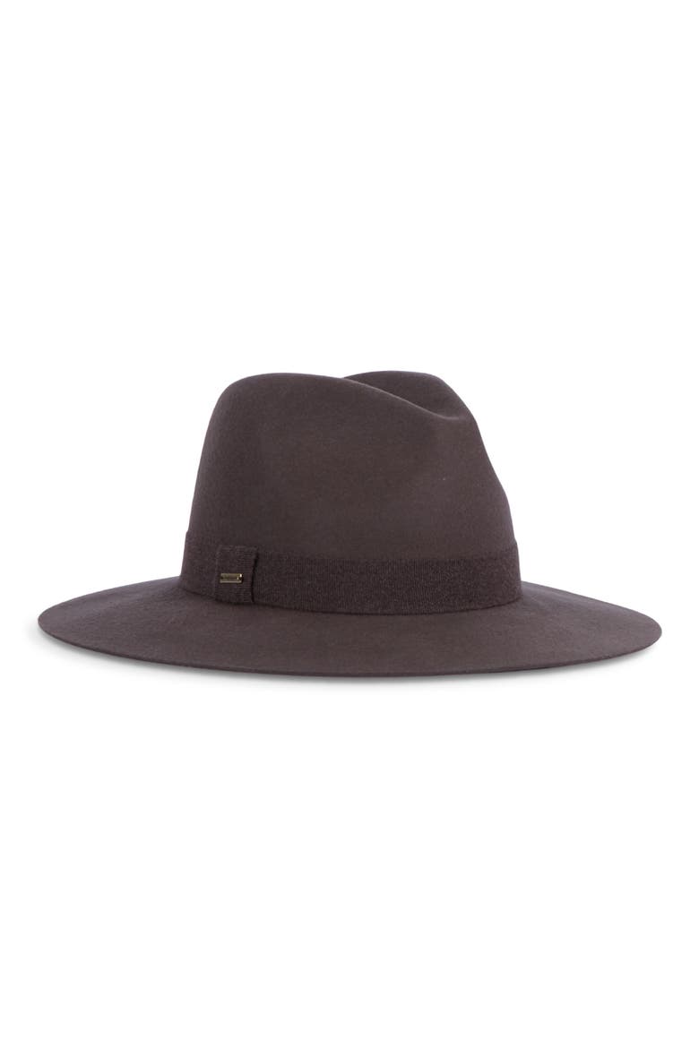 Georgina Wool & Cashmere Fedora, Main, color, CHOCOLATE