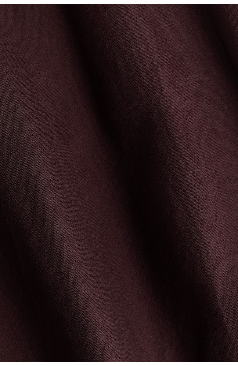 H&M Satin Maxi Skirt, Alternate, color, Dark Brown