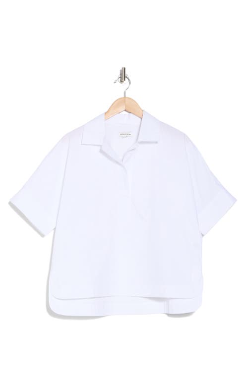Nordstrom Oversize Poplin Popover Shirt In White