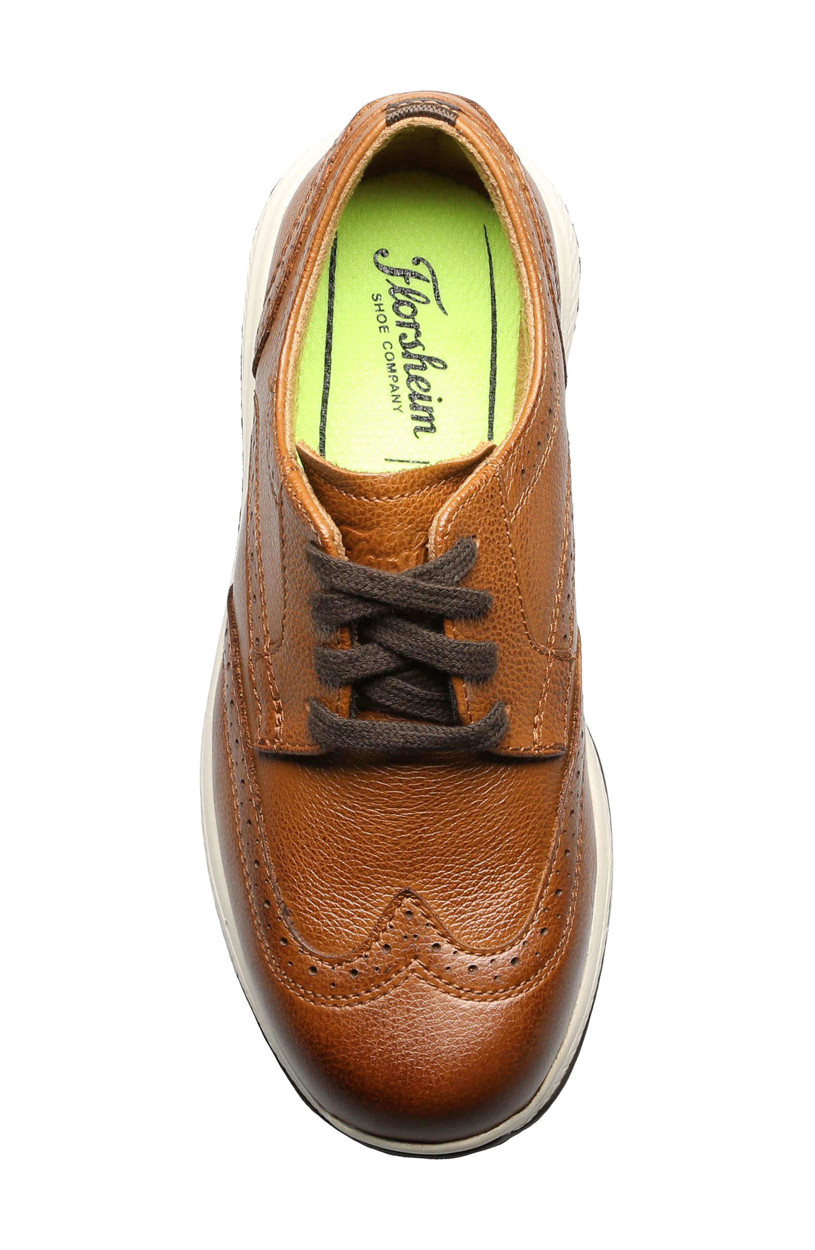 Florsheim Great Lakes Jr. Wingtip Oxford, Alternate, color, Cognac