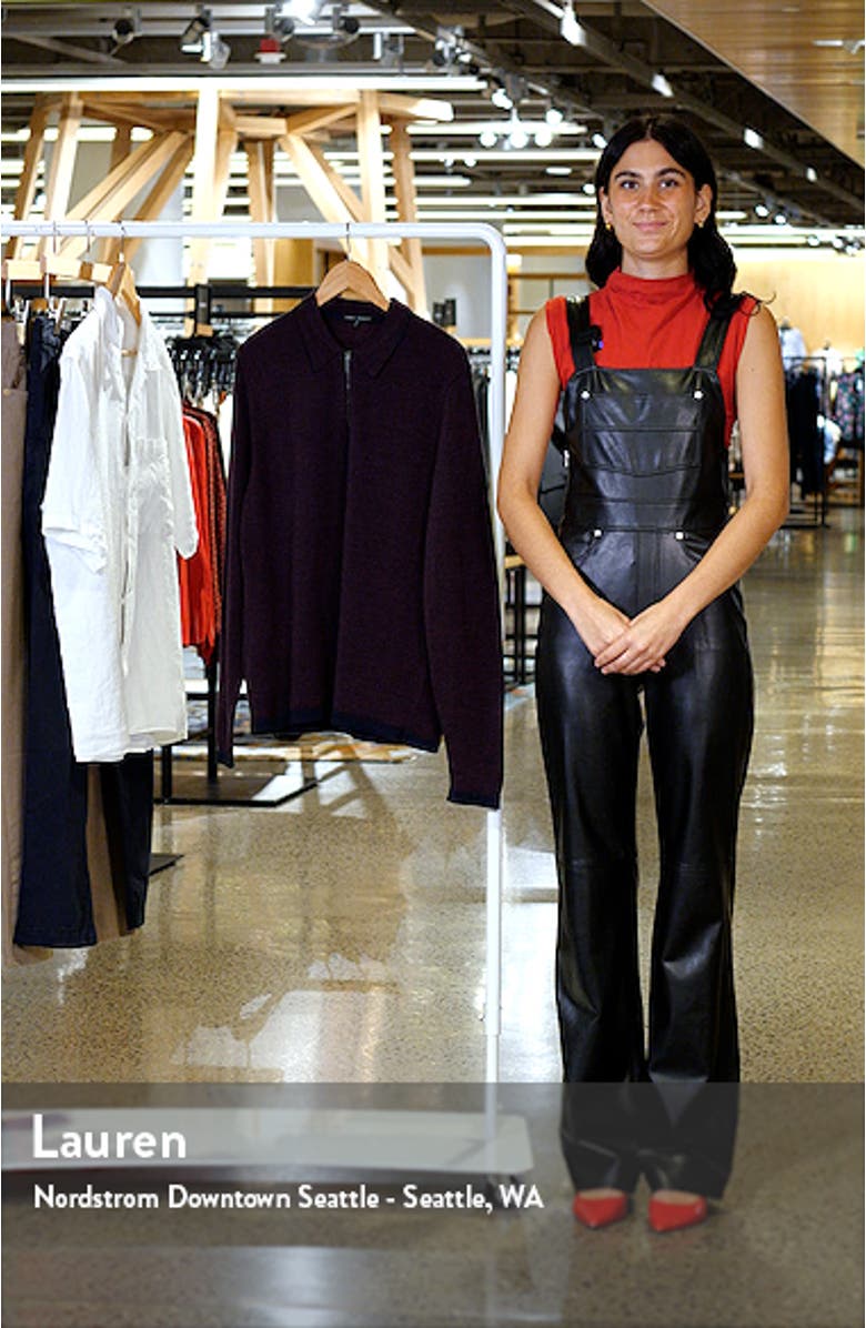 Forthill Herringbone Half Zip Polo Sweater, sales video thumbnail