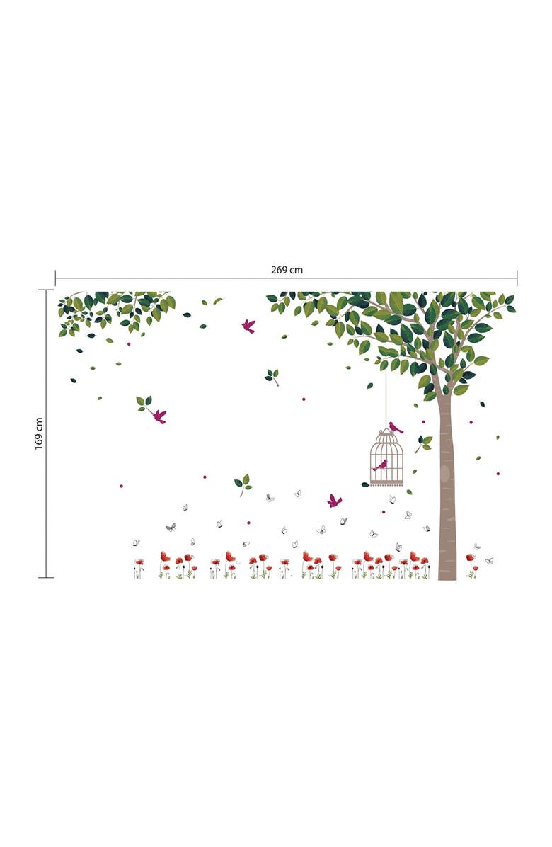 WALPLUS Spring Garden Decal, Alternate, color, 