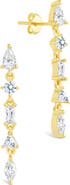 Sterling Forever Jacinda Cubic Zirconia Drop Earrings