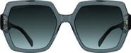 Kendra Scott Dira 56mm Rectangle Sunglasses