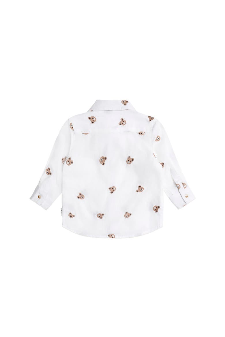 Longsleeve Huxbear Button Up, Alternate, color, WHITE