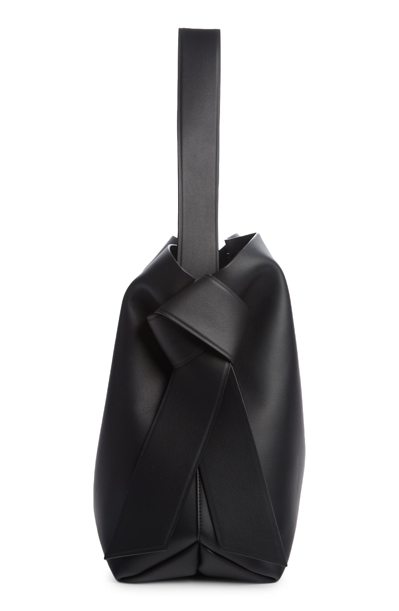 Acne Studios Musubi Leather Maxi Bag, Alternate, color, 