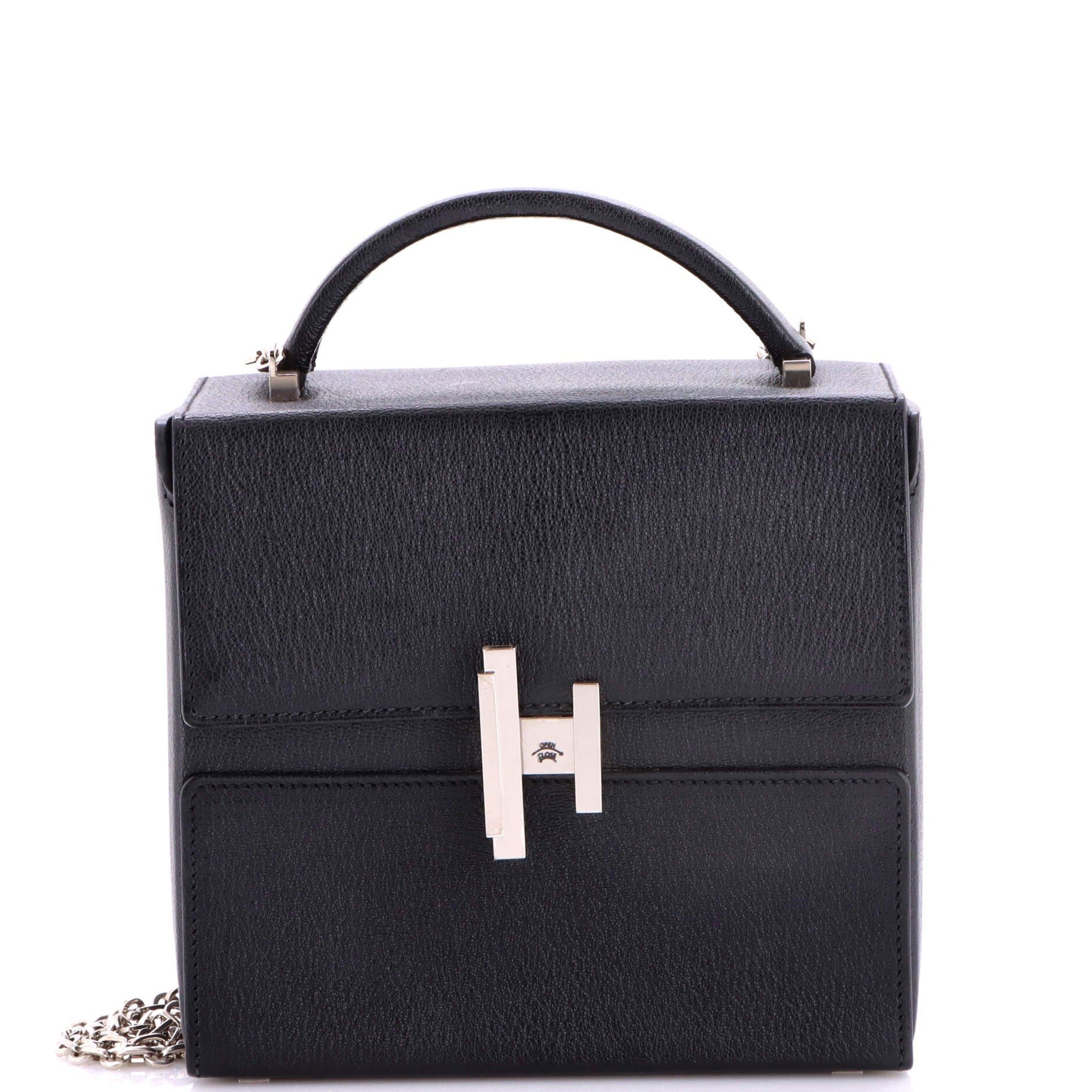 Cinhetic Top Handle Bag Chevre Mysore, Main, color, Noir