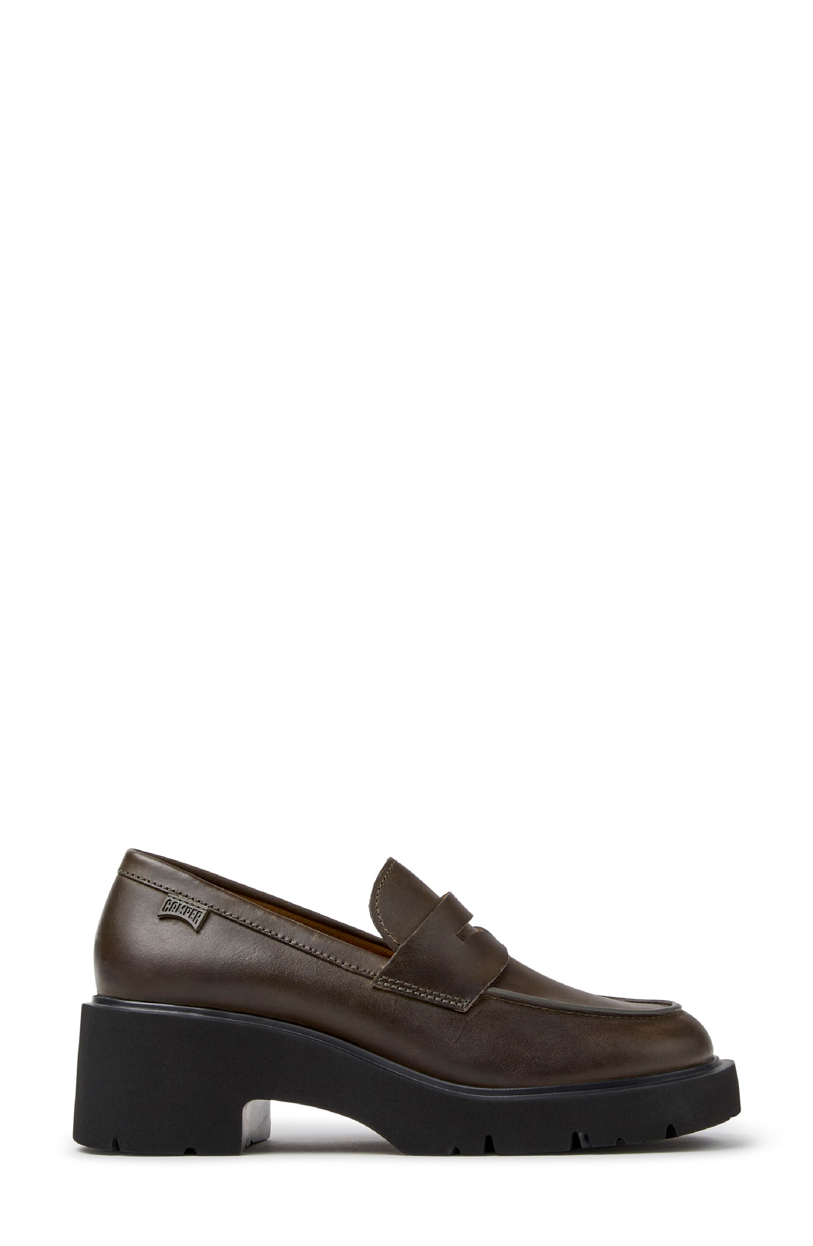 Milah Penny Loafer, Alternate, color, DARK GREEN