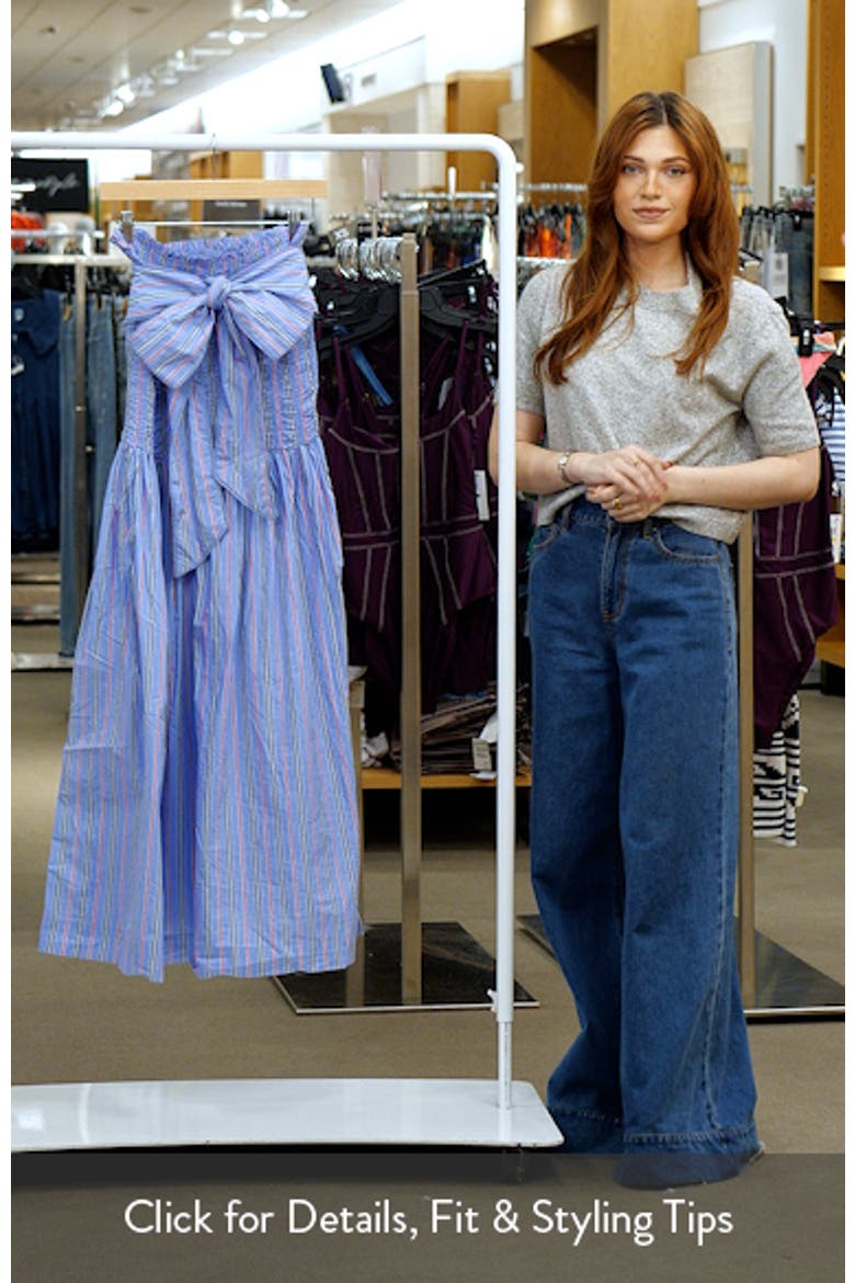 Mia Tie Neck Strapless Midi Dress video