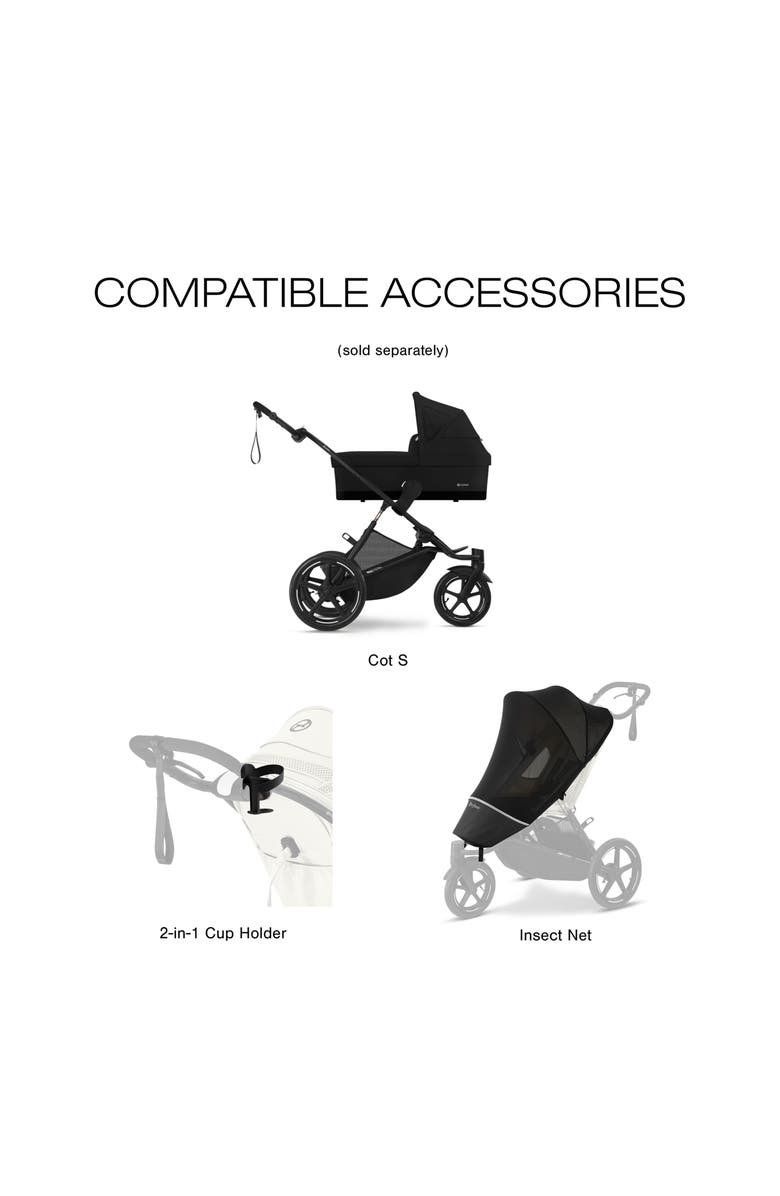 CYBEX Avi Spin Jogging Stroller, Alternate, color, Fog Grey